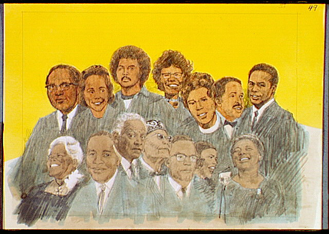 Group of supporters of Dr. Martin Luther King, JR's philosophy to achieve their dreams through adequate education to bridge the present to the future.