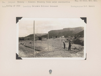 hfca_1607_iva_021_28_012_noneg03_a. Scenery – General – Boundary fence under construction. No negative on file. Locality: Colorado National Monument.