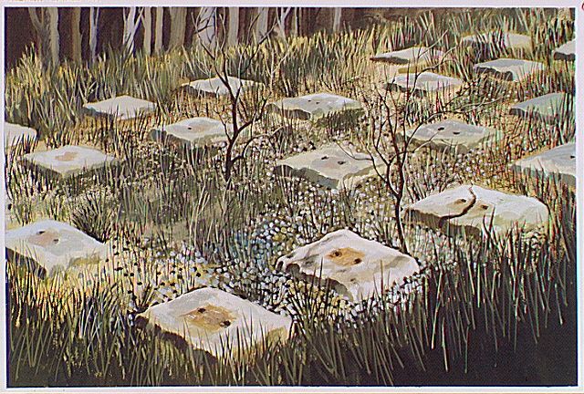 Stone sleepers sans rails that were reforged to build the transportation systems that had made them obsolete.