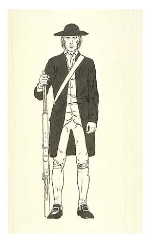 South Carolina militiaman, Continental Army unit under the command of General Daniel Morgan at the Battle of Cowpens in 1781.