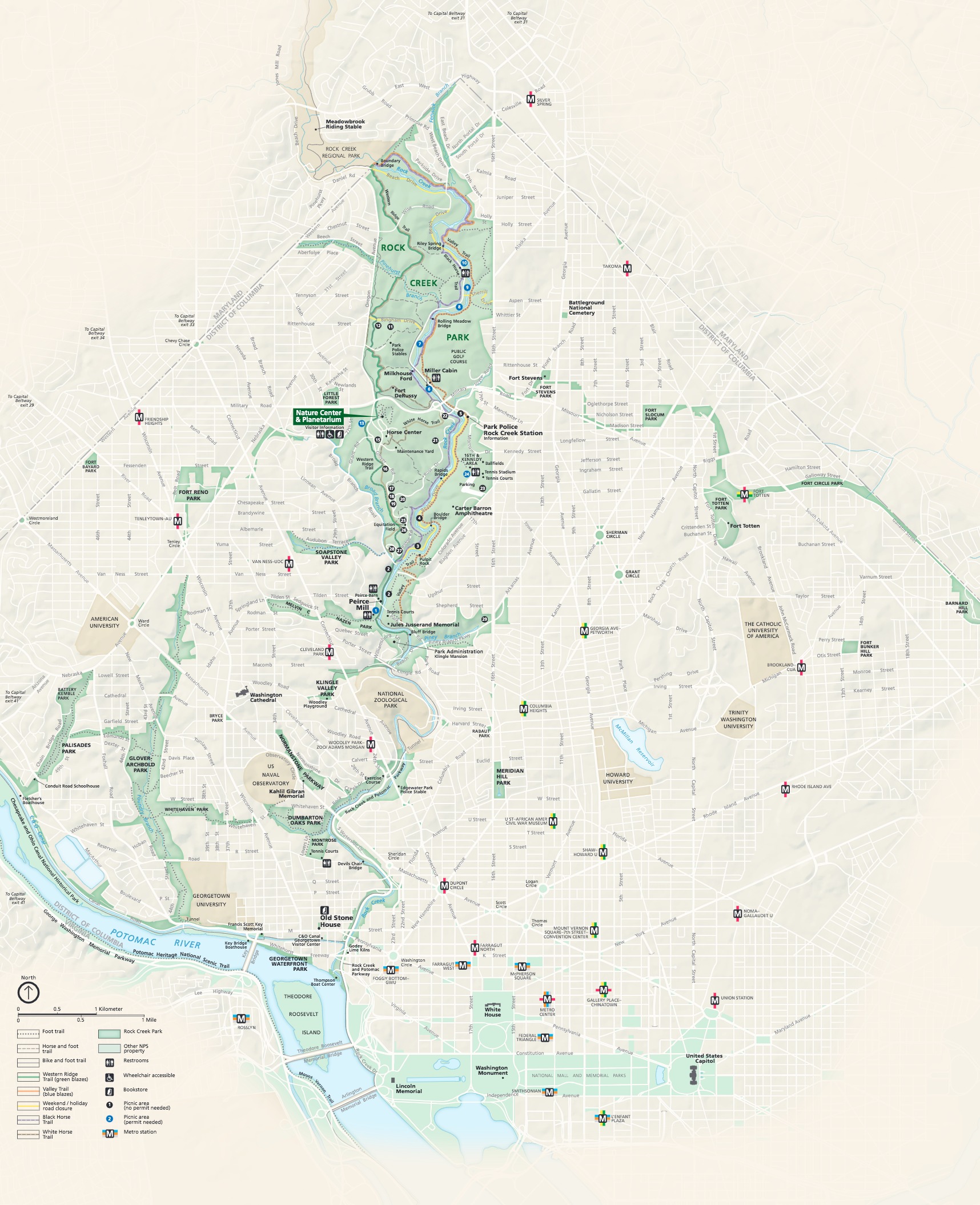 Rock Creek Park Map