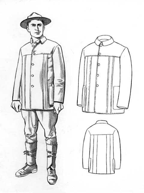 Male National Park Service (NPS) Ranger wearing a 1911 pattern uniform.