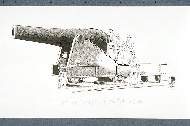 15-inch Rodman gun with crew.