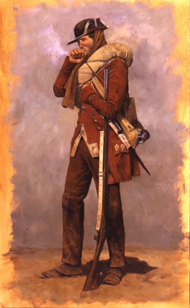 British soldier of the 33rd Regiment of Foot, c1781