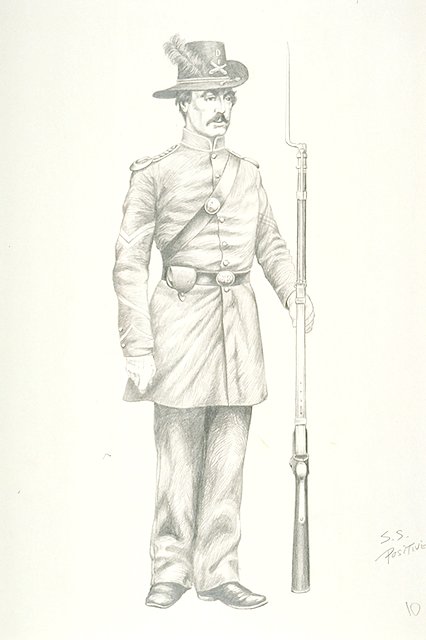 United States corporal in 1859-1861 service dress uniform