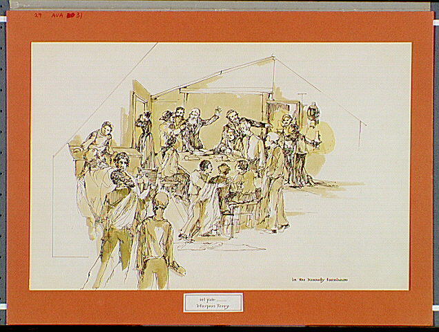 John Brown and conspirators at the Kennedy farmhouse.