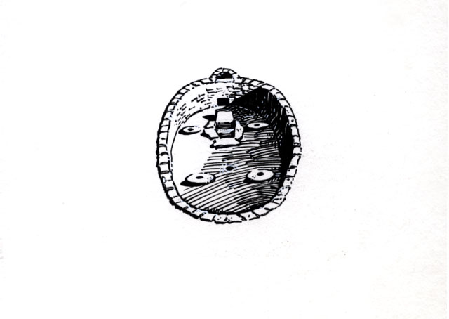 Kiva: aerial view of a Salinas area kiva showing post holes, ventilator openings, slab for draft deflection from ventilator, fire pit, and sipapu (symbolic opening to lower world). Kivas served as men’s workrooms and sacred chambers for special ceremonies.