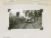 hfca_1607_iva_006_07_009_ecw_jls18_a. Erosion:  Typical eroded road to Cade near CCC Camp #4. Locality: Mammoth Cave National Park (Proposed). Negative #: ecw_jls18. [Photo card also has a 