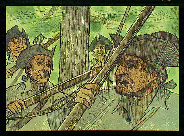 Soldiers in woods
