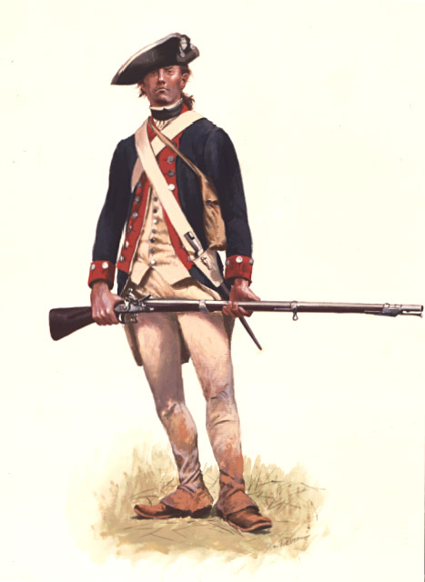 Maryland Continental, Continental Army unit under the command of General Daniel Morgan at the Battle of Cowpens in 1781.