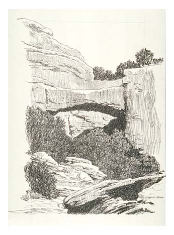 Natural Bridge formation in Chiricahua National Monument.