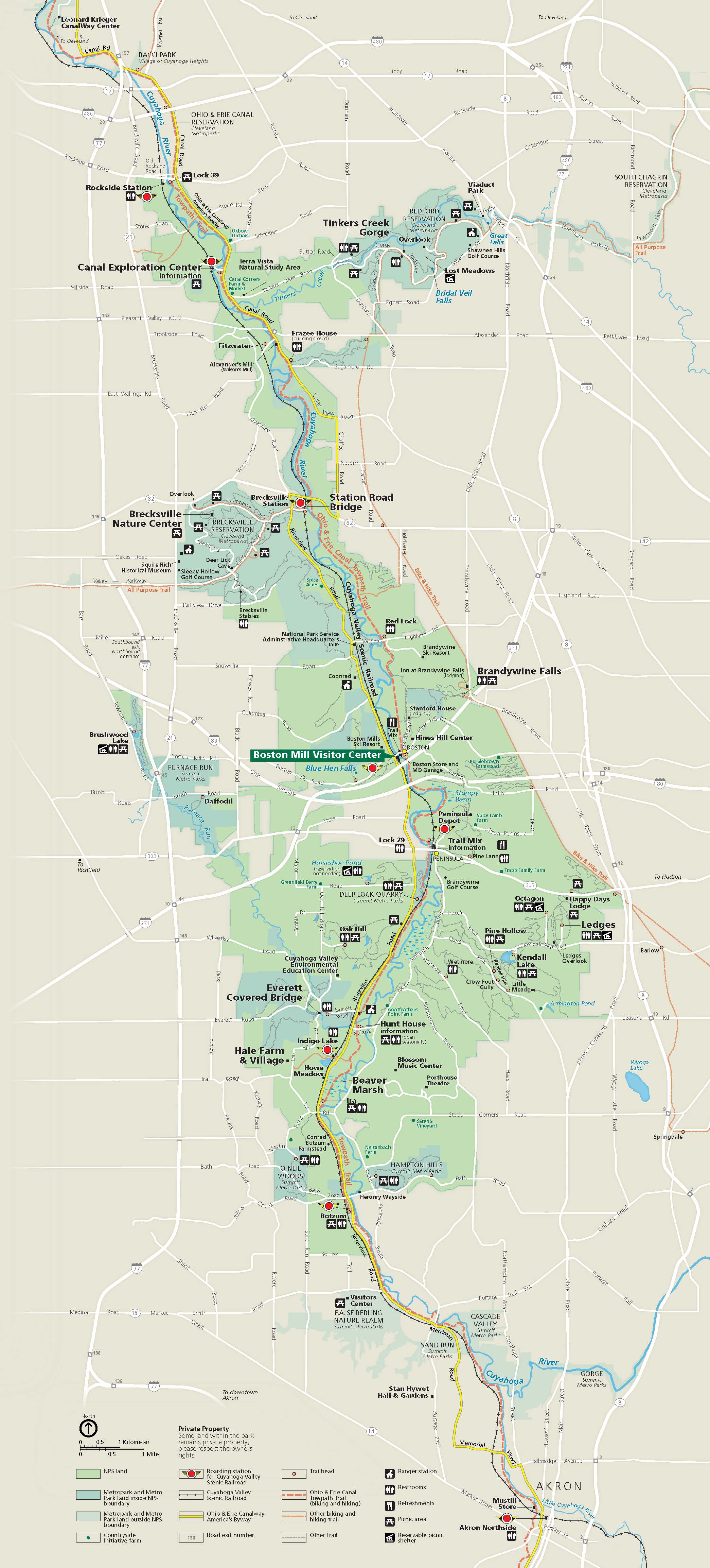 Cuyahoga Valley National Park Map