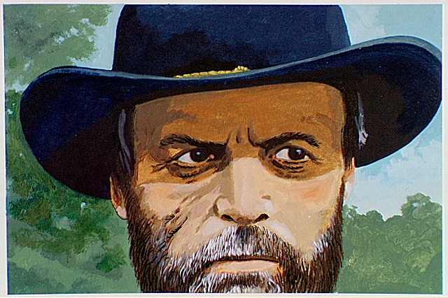 Close-up of Major General William T. Sherman.