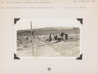 hfca_1607_iva_021_28_012_noneg07_a. Scenery –Boundary fence construction. No negative on file. Locality: Colorado National Monument.