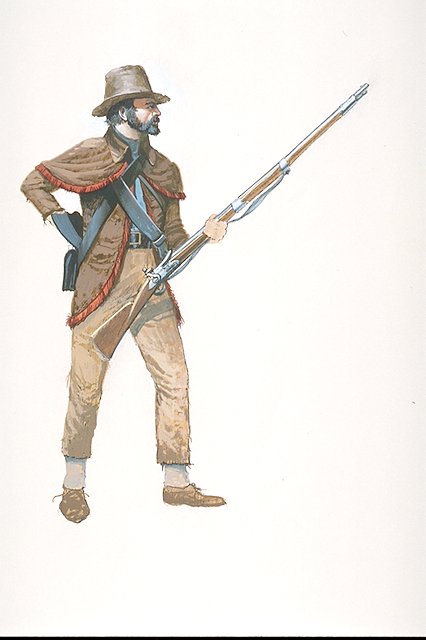 Private, Carroll's Tennessee Militia (formed by Major General William Carroll)