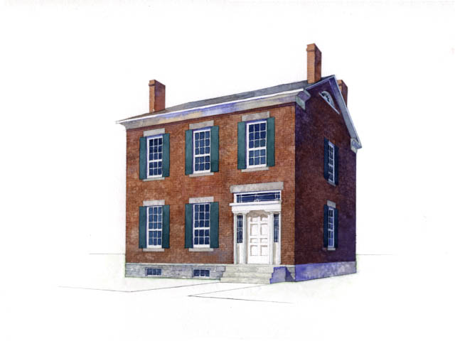 Exterior of M'Clintock House: the "Declaration of Sentiments" was drafted at this house in Waterloo, New York on July 16, 1848.