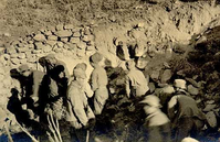 HPC-001002. CCC (Civilian Conservation Corps) Ruins Stabilization crew at Bandelier National Monument.