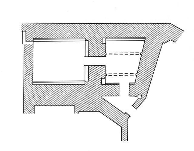 Floor plan of Fort Sumter's Powder Magazine