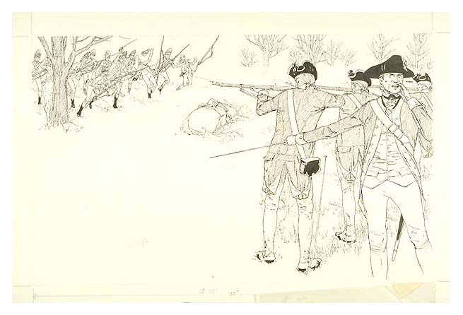 British soldiers reforming Howard's Command.