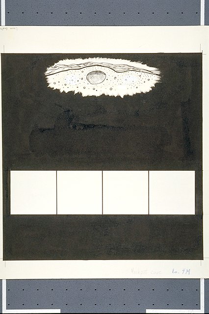 Cross-section of lava tube network.