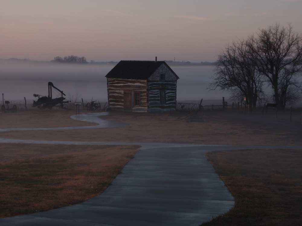Cabin in the fog