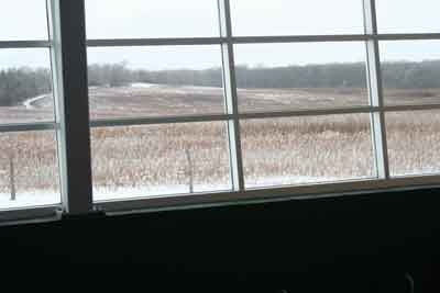 Snow from the Heritage Center Window