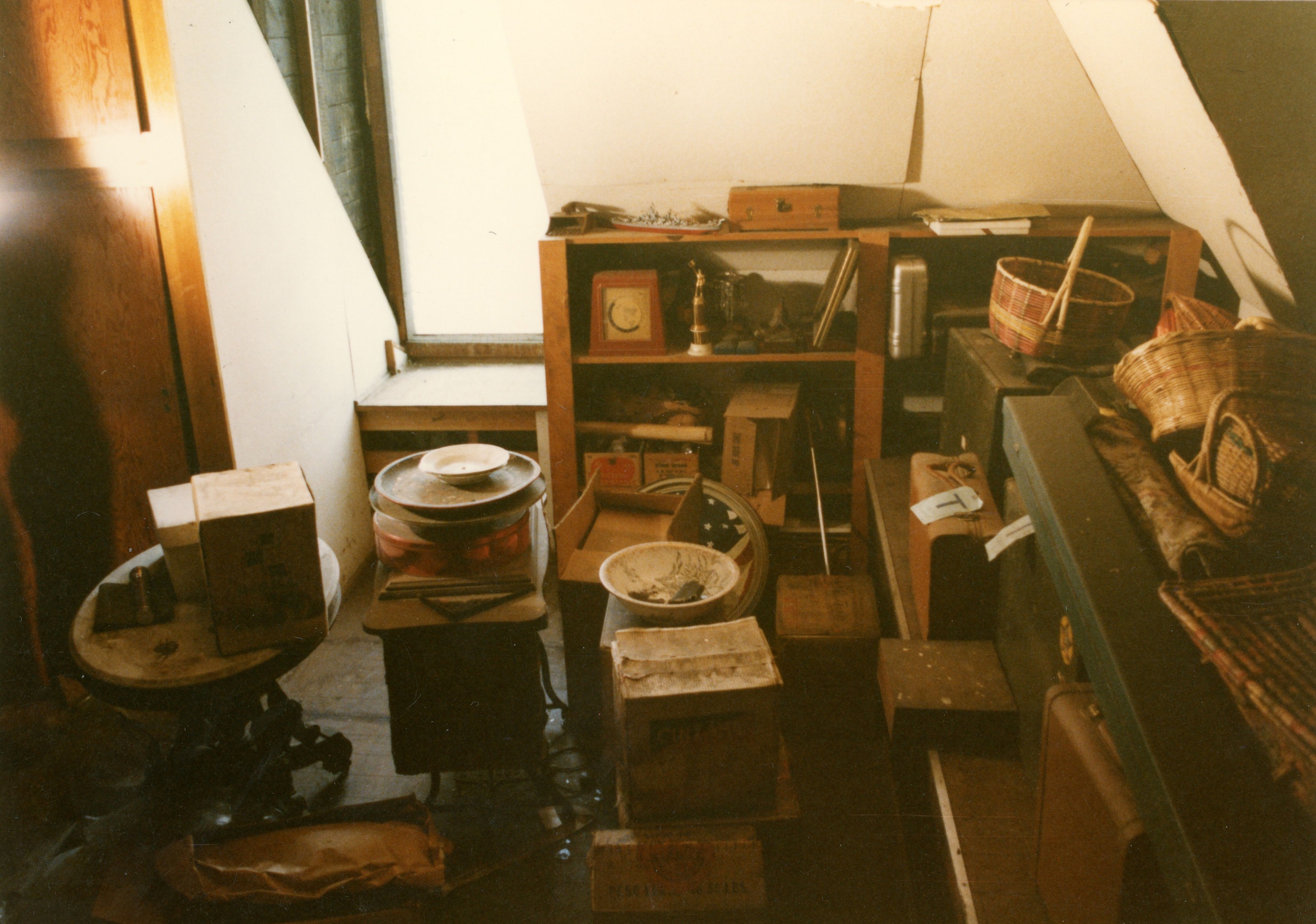 South east corner of lower attic