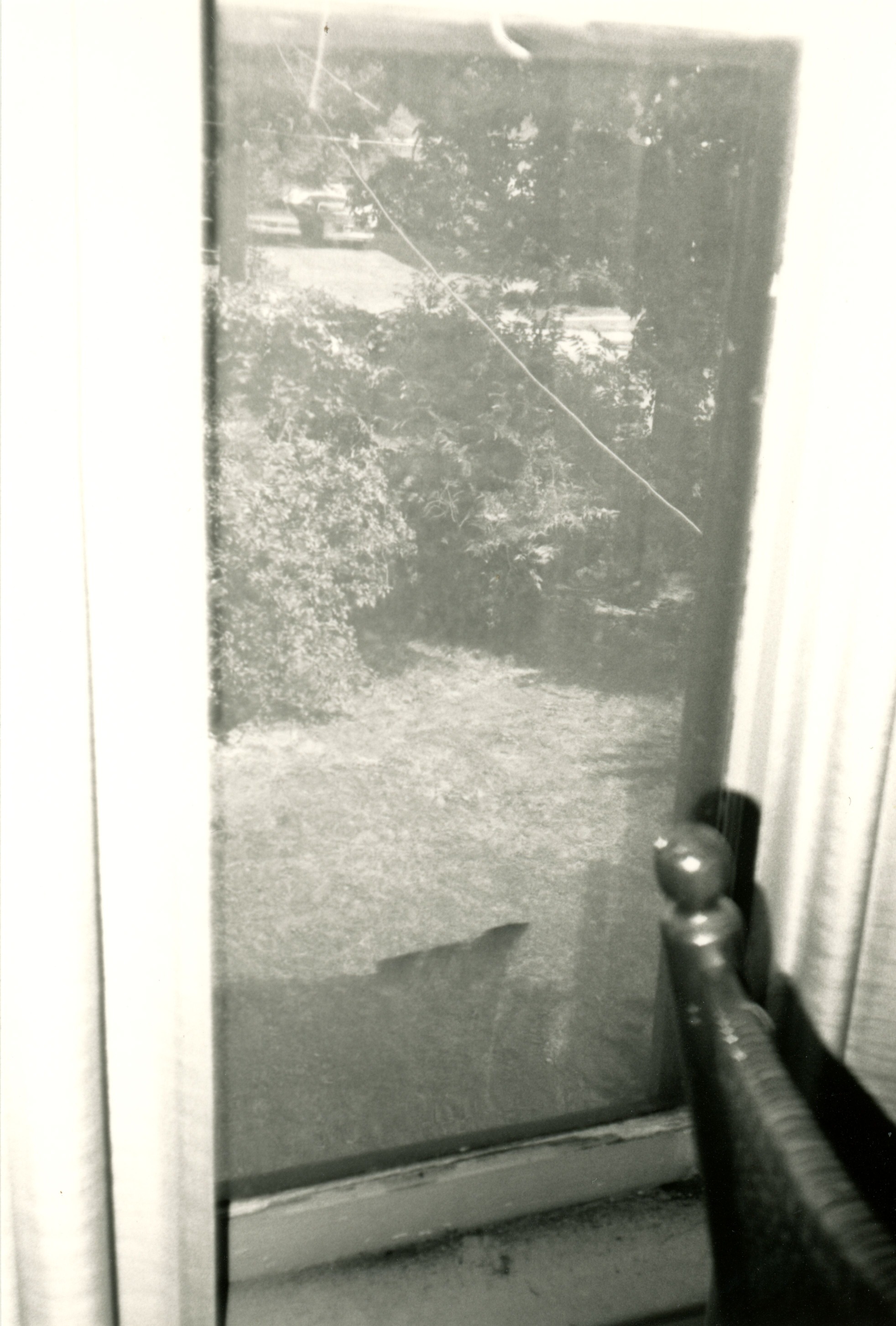 view outside of dressing room window