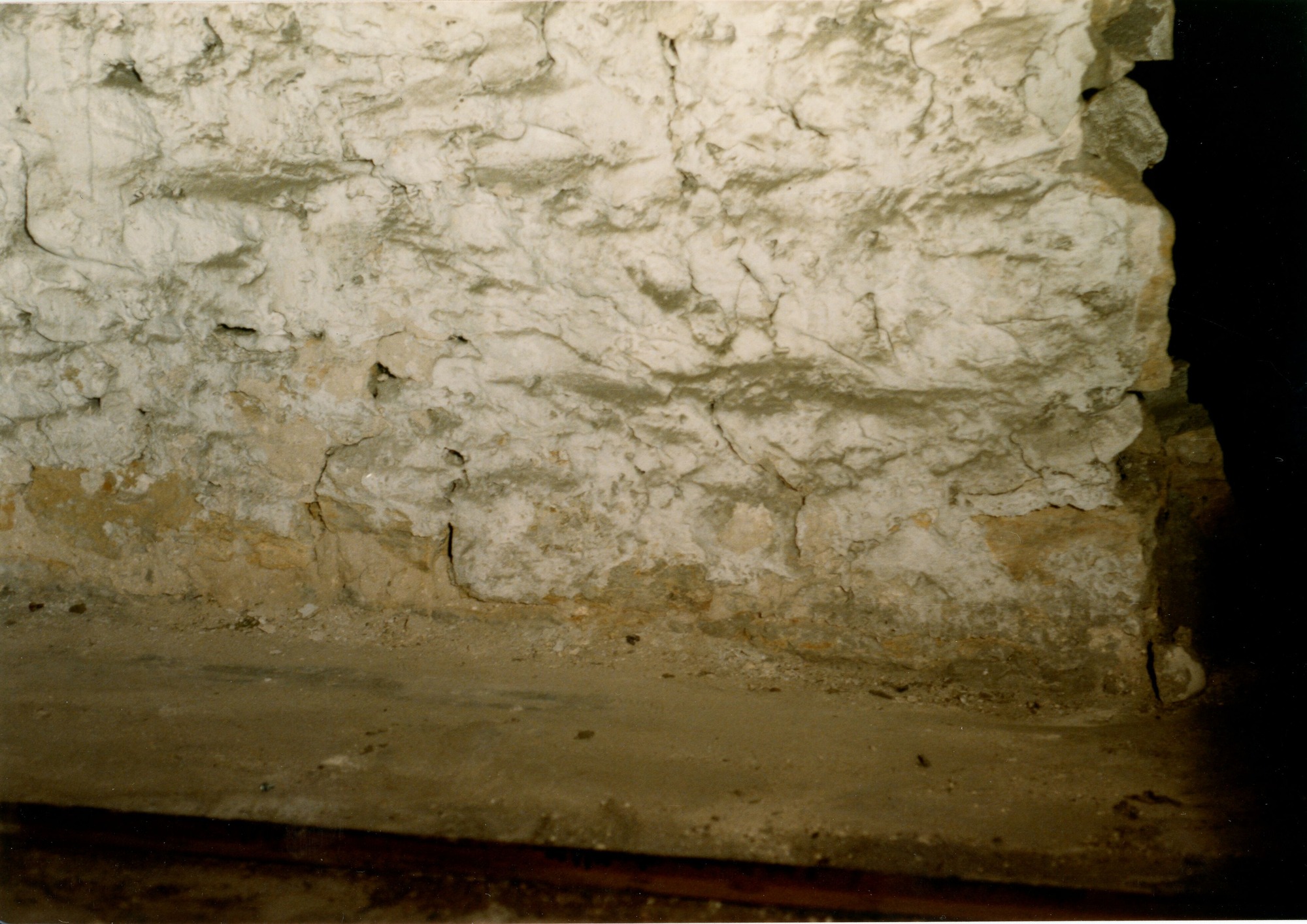 Stone wall near S bathroom