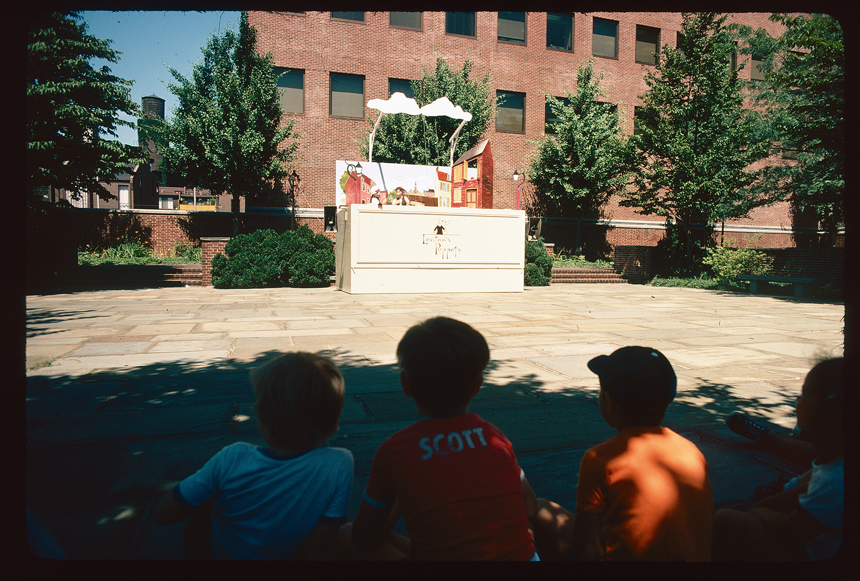 Rose Garden, looking northwest. Lenton's Puppets show.