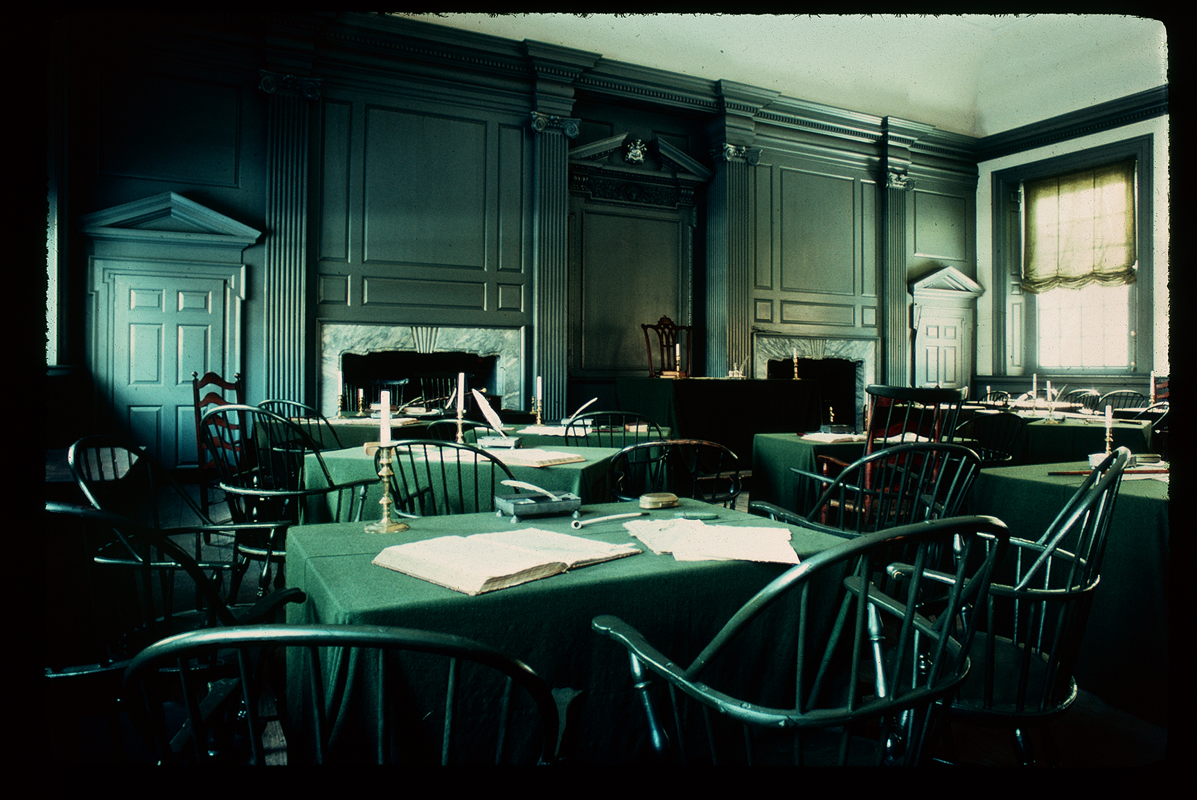 Independence Hall. Interior. 1st floor, Assembly Room. Looking southeast.