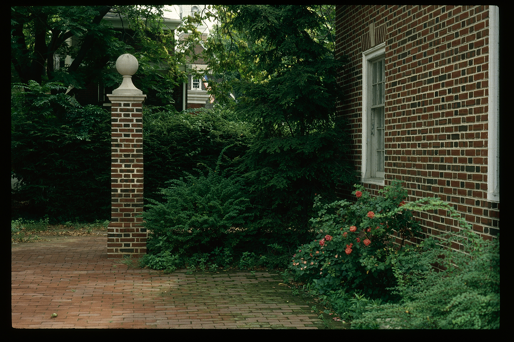Gloria Dei church, wall at Guild House