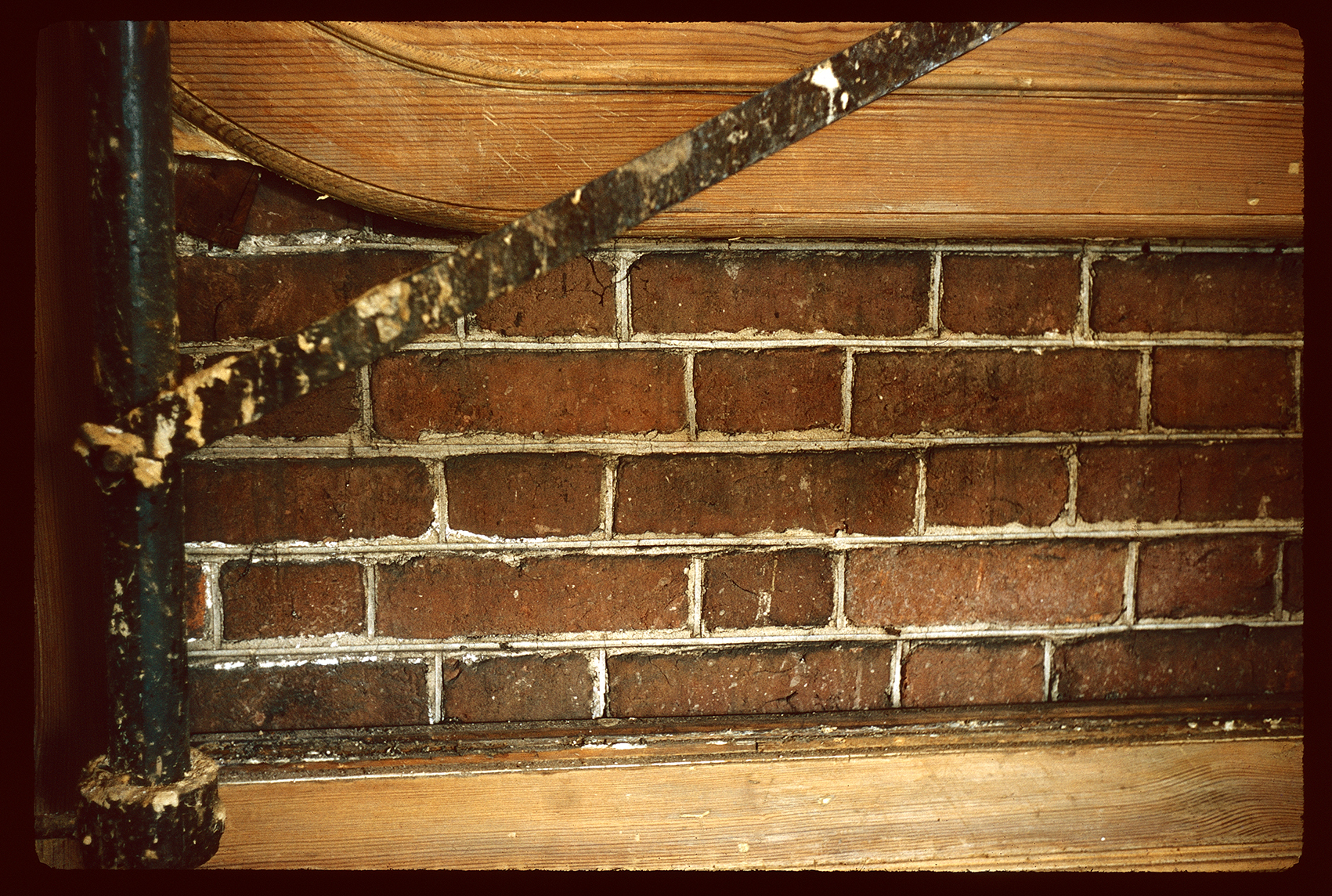 Independence Hall Tower Stairhall North Wall 2nd Floor Landing Original Brickwork - 1730s