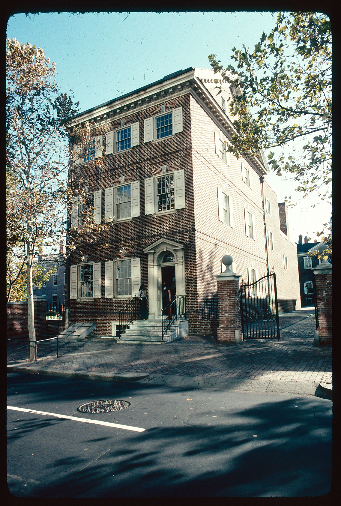 Pemberton House. Exterior. Front and west side. Looking south from Chestnut Street.
