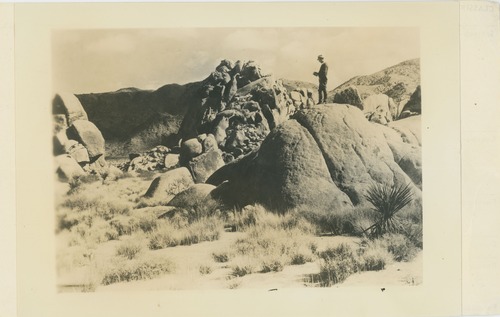 Black and white image of Granite Rock Formation