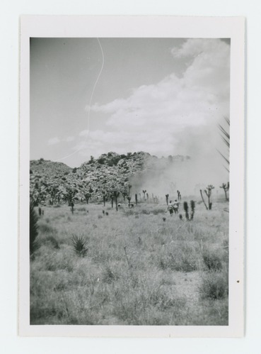 Black and white image of Randolph Fire