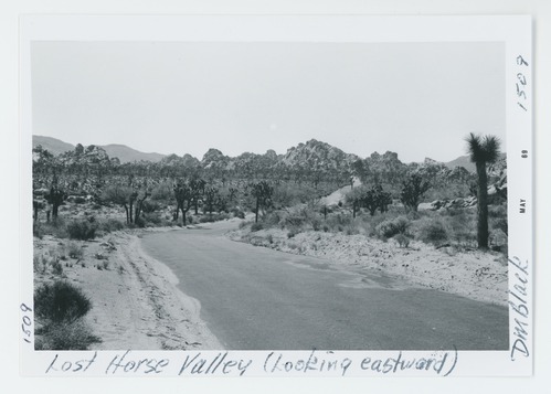 Black and white image of Lost Horse Valley