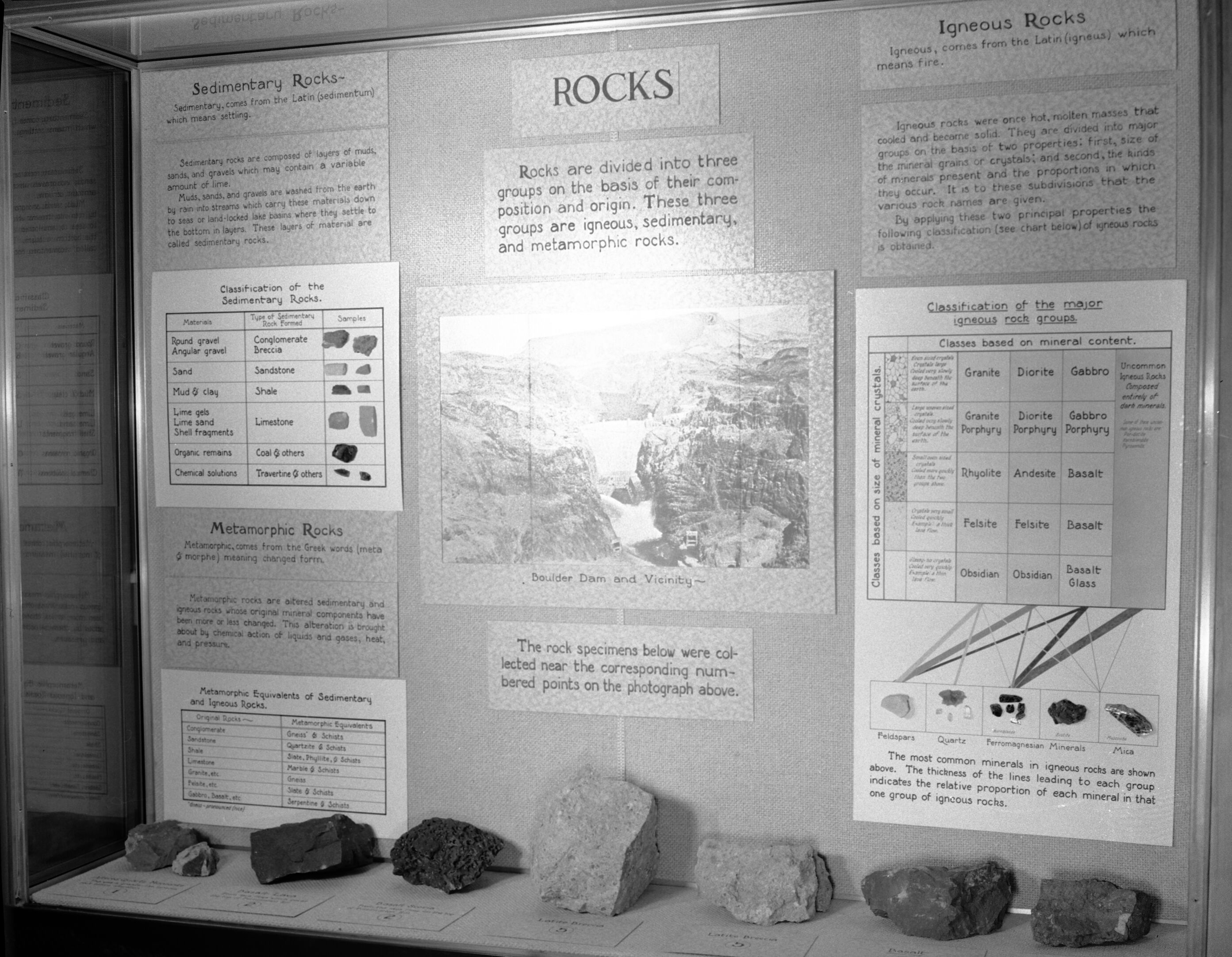 Museum exhibit "Rocks"