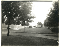 Profile of the Custer Equestrian Monument; Wide Angle Shot