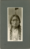 Sitting Bull with Fur Wrapped Braids