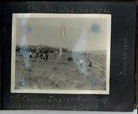 7th Cavalry and Indian Survivors Ride around the Crowd at Custer Hill