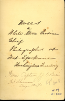 Chief 'Moses' of the White Stone Indians, taken at Fort Spokane, Washington Territory.