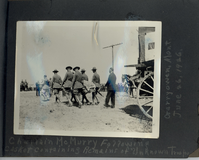 Chaplain McMurry Following the Casket Containing Remains of Three Unknown Troopers