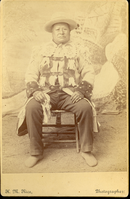 Chief 'Moses' of the White Stone Indians, taken at Fort Spokane, Washington Territory.