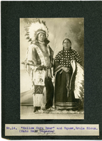 Hollow Horn Bear and an Unidentified Women in Traditional Dress
