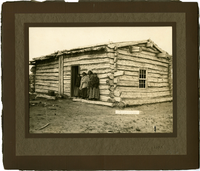 Sitting Bull's Home with Women, Including Sitting Bull's Wives