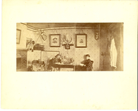 General George Armstrong Custer and Elizabeth Bacon Custer in Their Study, Fort Abraham Lincoln, Dakota Territory
