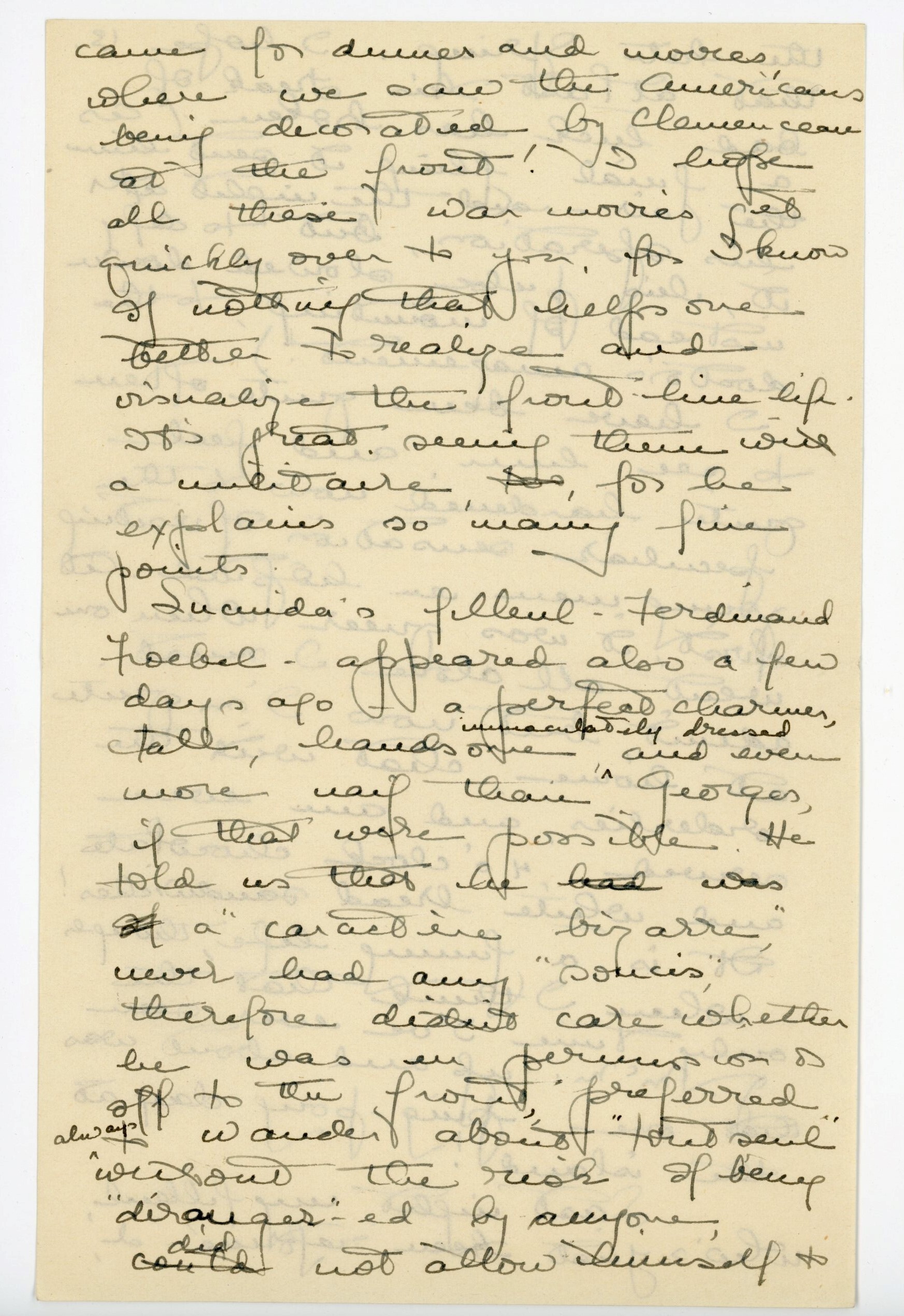 Manuscript letter