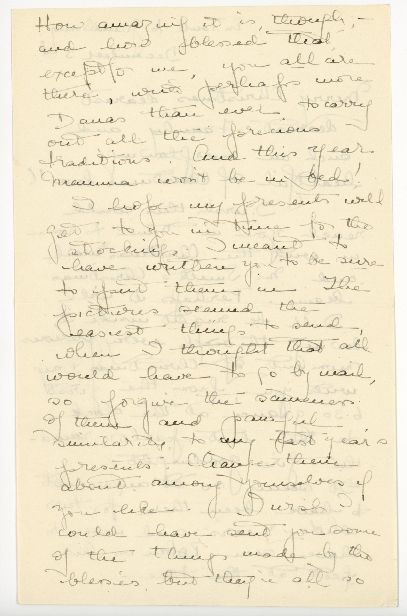 Manuscript letter