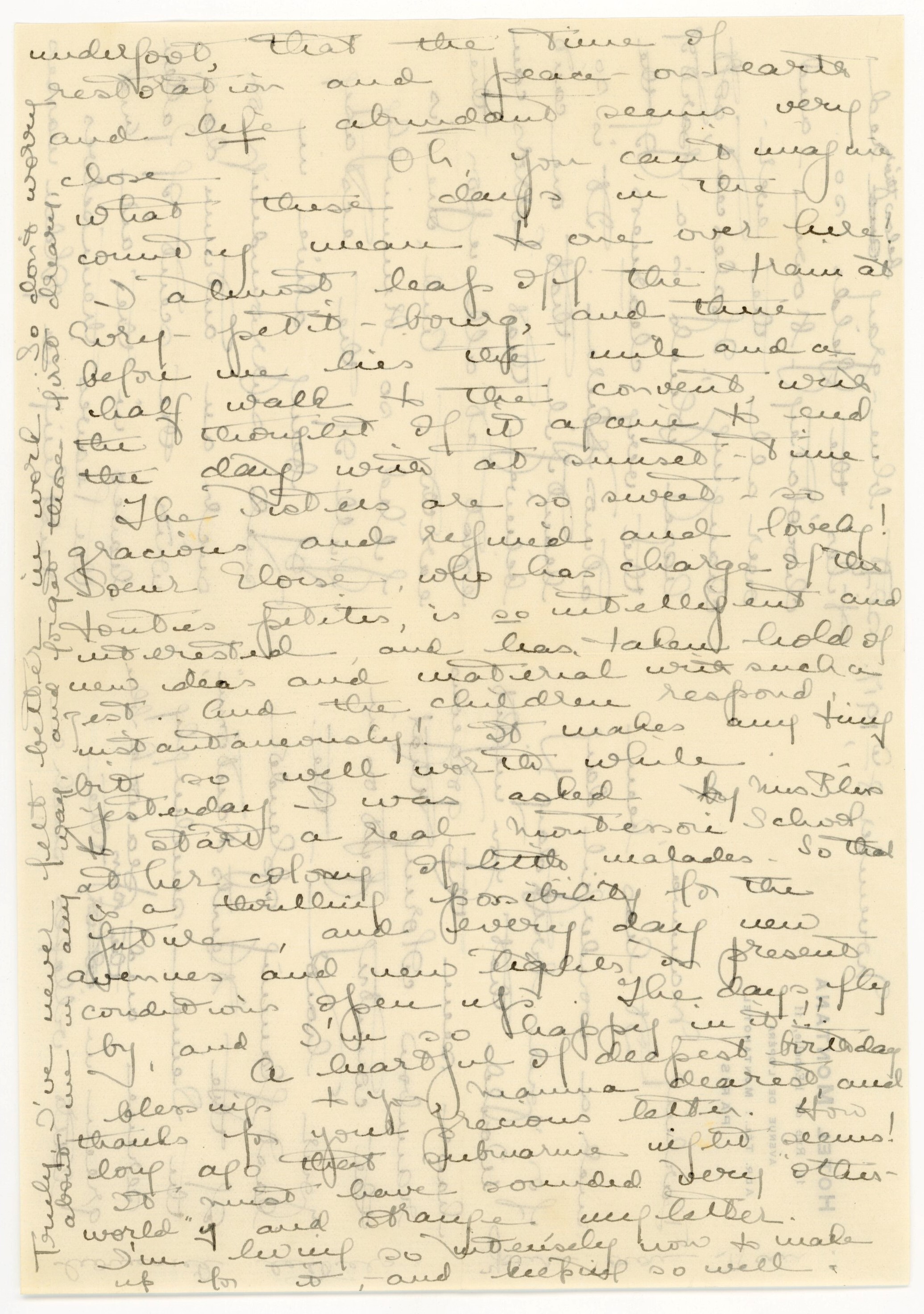 Manuscript letter
